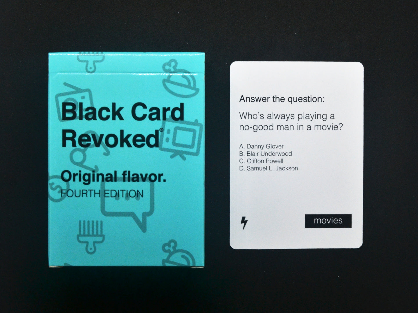 Picture of Black Card Revoked game and cards